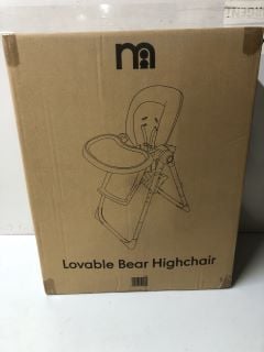 MOTHERCARE LOVABLE BEAR HIGHCHAIR - RRP.£60