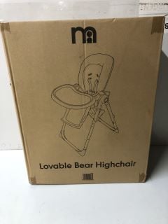 MOTHERCARE LOVABLE BEAR HIGHCHAIR - RRP.£60