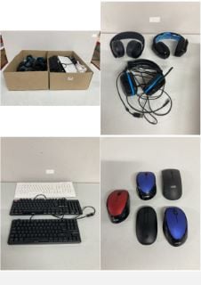 BOX OF GAMING HEADSETS TO INC G535 GAMING HEADSET & ADX GAMING KEYBOARD