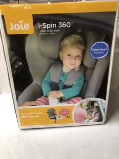 JOIE I - SPIN 360 GROUP (0+/1) CHILD CAR SEAT- GRAY FLANNEL - RRP.£250