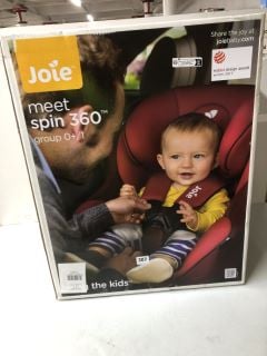 JOIE MEET SPIN 360 GROUP 0+/1 CHILD CAR SEAT - EMBER - RRP.£230