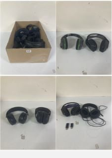 BOX OF HEADSETS TO INC LOGITECH G733 GAMING HEADSET