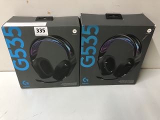 2 X HEADSETS TO INC LOGITECH G535 GAMING HEADSET