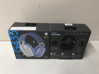 2 X HEADSETS TO INC LOGITECH G435 GAMING HEADSET