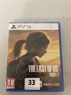 PLAYSTATION 5 THE LAST OF US PART 1 CONSOLE GAME (SEALED) - RRP.£69 (18+ ID REQUIRED)