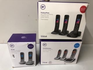 3 X HANDSETS TO INC BT PREMIUM PHOINE