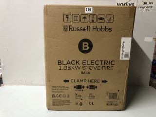 RUSSELL HOBBS BLACK ELECTRIC 1.85 KW STOVE FIRE