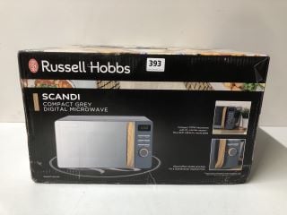 RUSSELL HOBBS SCANDI COMPACT GREY DIGITAL MICROWAVE