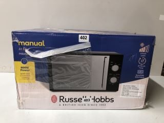 RUSSELL HOBBS MANUAL 20 LITRE MICROWAVE