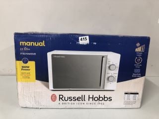 RUSSELL HOBBS MANUAL 20 LITRE MICROWAVE