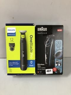 2 X ITEMS TO INC BRAUN BEARD TRIMMER 3