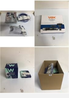 BOX OF ITEMS TO INC VAX CORDLESS CAR KIT