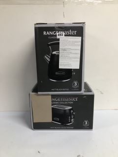 RANGEMASTER CLASSIC COLLECTION MATT BLACK KETTLE & TOASTER SET