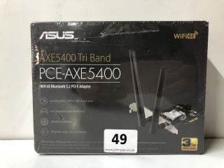 ASUS AXE5400 TRI BAND PCE-AXE5400 WI-FI 6E BLUETOOTH 5.2 PCI-E ADAPTER (SEALED) - RRP.£39