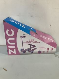 ZINC 3 - IN - 1 MY FIRST TRI SCOOTER & RIDE ON