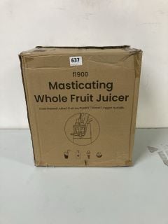 MASTICATING WHOLE FRUIT JUICER