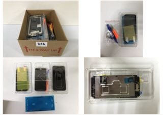 BOX OF REPLACEMENT PHONE SCREENS TO INC IPHONE XR SCREEN