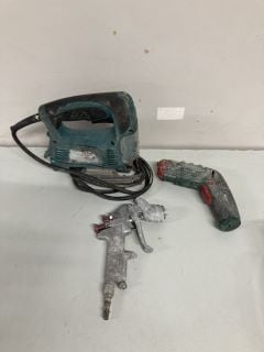 BOX OF POWER TOOLS TO INC MAKITA JIGSAW