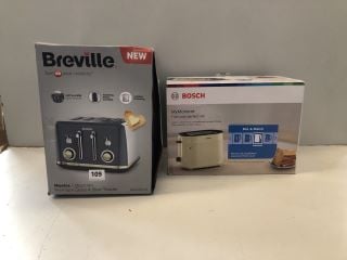 2 X TOASTERS INC BREVILLE 4 SLICE TOASTER