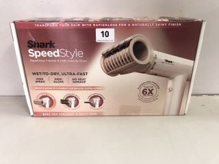 SHARK SPEEDSTYLE RAPIDGLOSS FINISHER & HIGH-VELOCITY DRYER RRP: £149.99