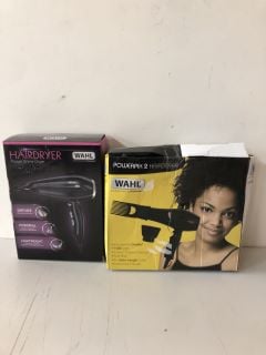 2 X WAHL ITEMS INC HAIRDRYER POWER SHINE DRYER