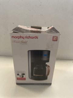 MORPHY RICHARDS ACCENTS ROSE GOLD DIGITAL POUR OVER FILTER COFFEE MACHINE