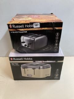 2 X RUSSELL HOBBS 4 SLICE TOASTERS