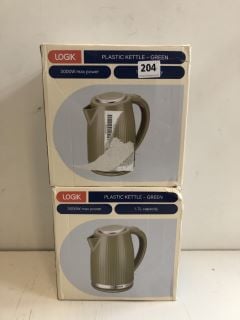 2 X LOGIK  KETTLE