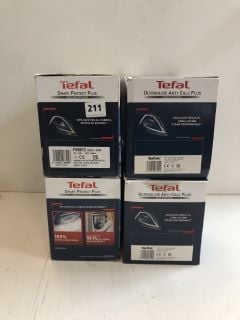 4 X TEFAL STEAM IRONS