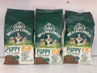 3 X JAMES WELLBELOVED DOG FOOD (BB:18/09/2024)