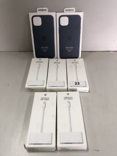 7 X APPLE ACCESSORIES INC APPLE LIGHTENING TO VGA ADAPTER & APPLE IPHONE 14 PLUS CASE