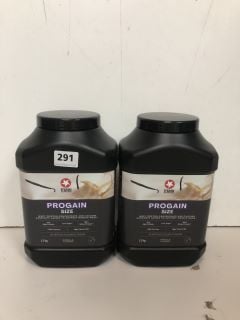 2X MAXI NUTRITION PROGAIN SIZE WHEY PROTEIN POWDER VANILLA FLAVOUR (BB:09/24)