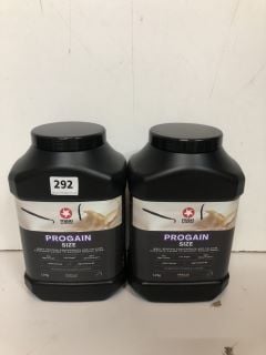 2X MAXI NUTRITION PROGAIN SIZE WHEY PROTEIN POWDER VANILLA FLAVOUR (BB:09/24)