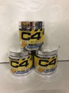 3X TUBS OF C4 BLUE RASPBERRY PRE-WORKOUT POWDER (BB:11/24)