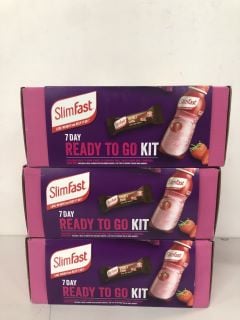 3X SLIMFAST 7-DAY READY TO GO KIT (BB:09/24)