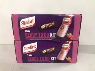 2X SLIMFAST 7-DAY READY TO GO KIT (BB:09/24)