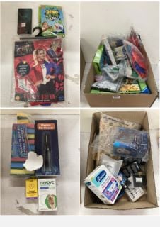 2X BOXES OF ITEMS INCL. HARLEY Quinn HALLOWEEN COSTUME