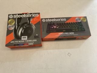 2 X STEELSERIES ITEMS INC ARCTIS NOVA 7 WIRELESS GAMING HEADSET