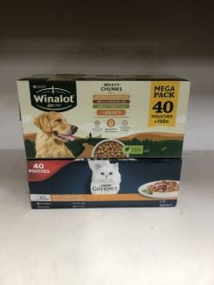 QTY OF ANIMAL FOOD ITEMS INC PURINA GOURMET (BB:08/26)