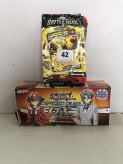 POKEMON AMPHAROS EX BATTLE DECK & YU-GI-OH SPPED DUAL GX DUEL ACADEMY BOX