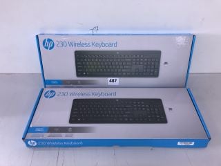 2 X HP 230 WIRELESS KEYBOARD