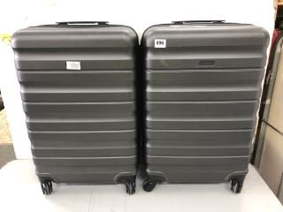 2 X HARD SHELL SUITCASES