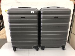 2 X HARD SHELL SUITCASES