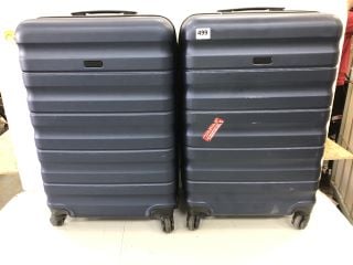 2 X HARD SHELL SUITCASES