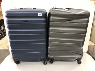 2 X HARD SHELL SUITCASES