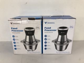 2 X TENSALL FOOD PROCESSORS