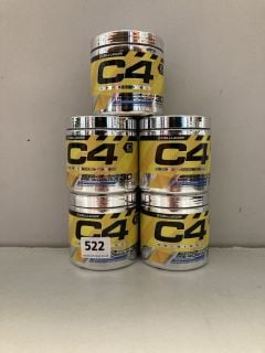 5 X TUBS OF C4 BLUE RASPBERRY PRE-WORKOUT POWDER (BB:11/24)