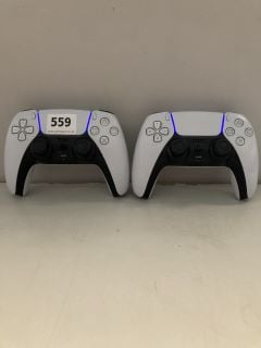 2 X SONY DUALSENSE PLAYSTATION 5 CONTROLLERS