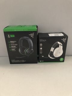 2 X RAZER HEADSETS INC KAIRA FOR XBOX WIRELESS HEADSET