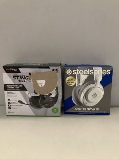 2 X GAMING HEADSETS INC STEELSERIES ARCTIS NOVA 1P